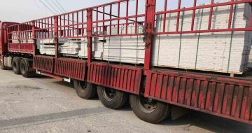 宿迁 白麻荔枝面外墙干挂，工厂装车日常