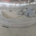 宿迁 芝麻白异形坐凳，自然面光面弧形加工
