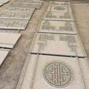 宿迁 白麻花岗岩外墙立面雕刻板