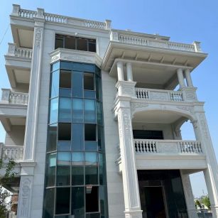 宿迁 白麻花岗岩别墅外墙干挂效果展示