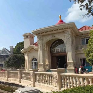 宿迁 黄金麻花岗岩欧式别墅