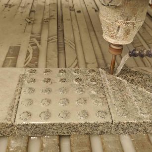 宿迁 芝麻白花岗岩石材盲人石、盲道石、盲点石