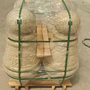 宿迁 黄金麻异形定制雕花——棒棒糖挡车柱