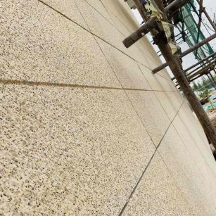 宿迁 黄金麻花岗岩荔枝面外墙干挂石材效果示例