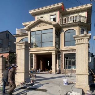 宿迁 黄金麻花岗岩荔枝面别墅外墙干挂私家专属