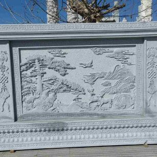 宿迁 芝麻白大型照壁，屏风，影壁