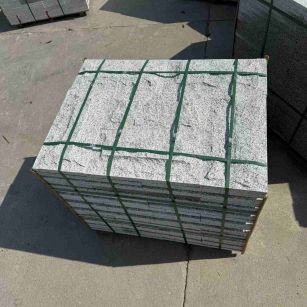 宿迁 白麻花岗岩石材自然面蘑菇石成品