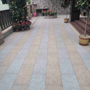 宿迁 黄金麻白麻荔枝面庭院铺装展示