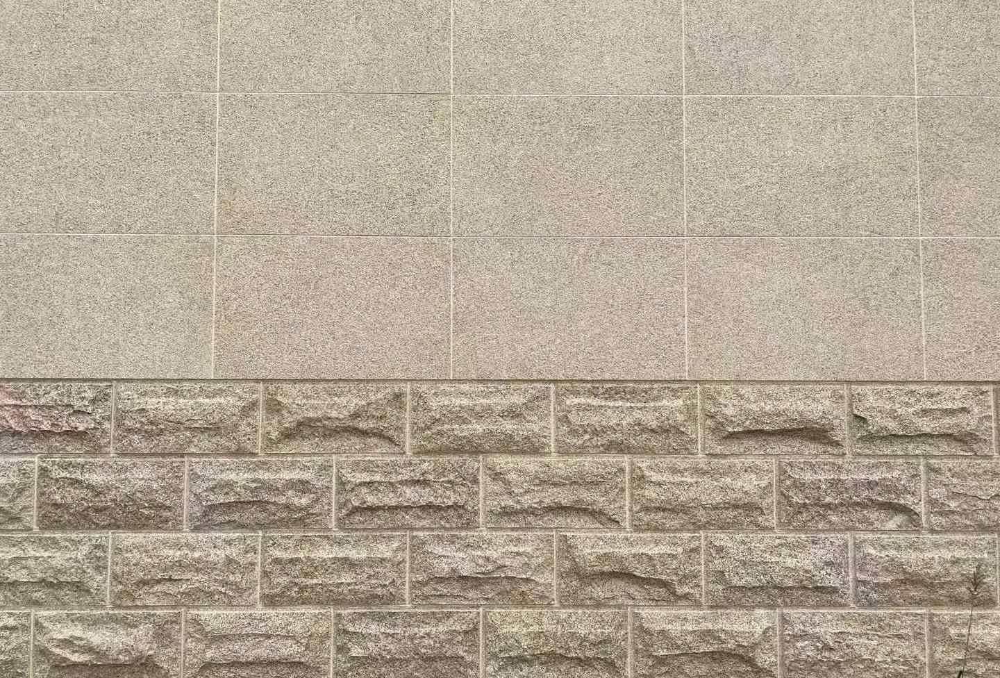 宿迁 黄金麻自然面蘑菇石配荔枝面干挂