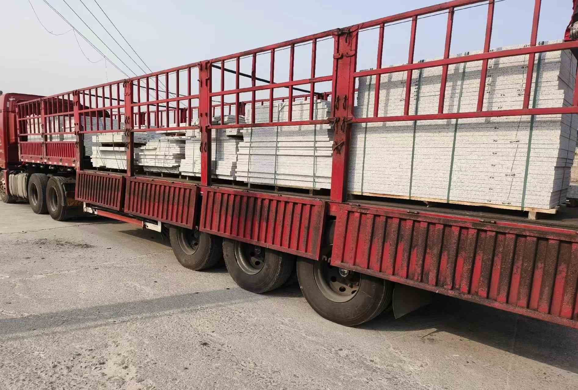 宿迁 白麻荔枝面外墙干挂，工厂装车日常