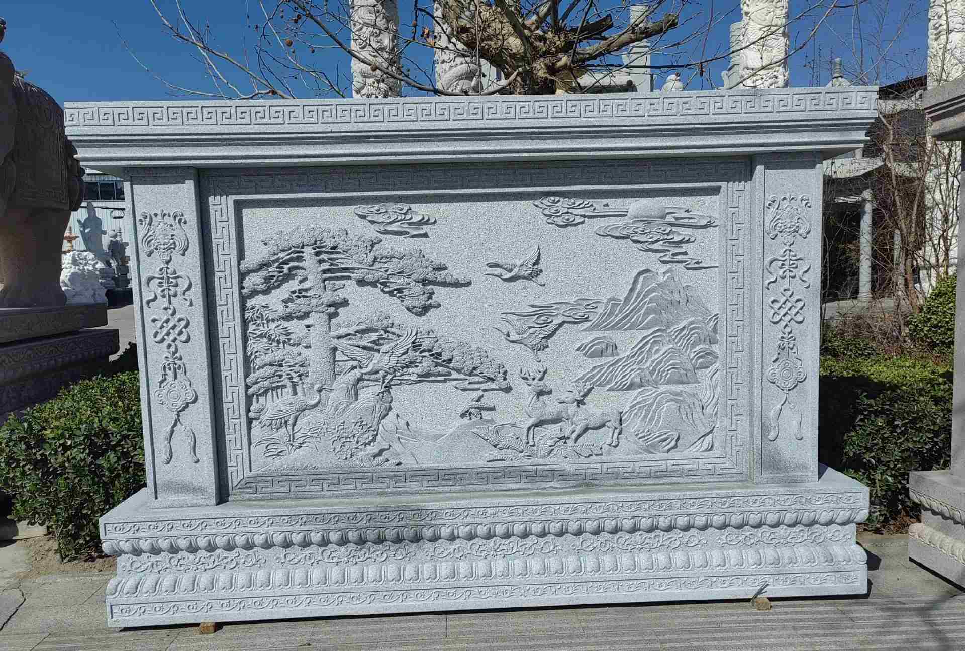 宿迁 芝麻白大型照壁，屏风，影壁