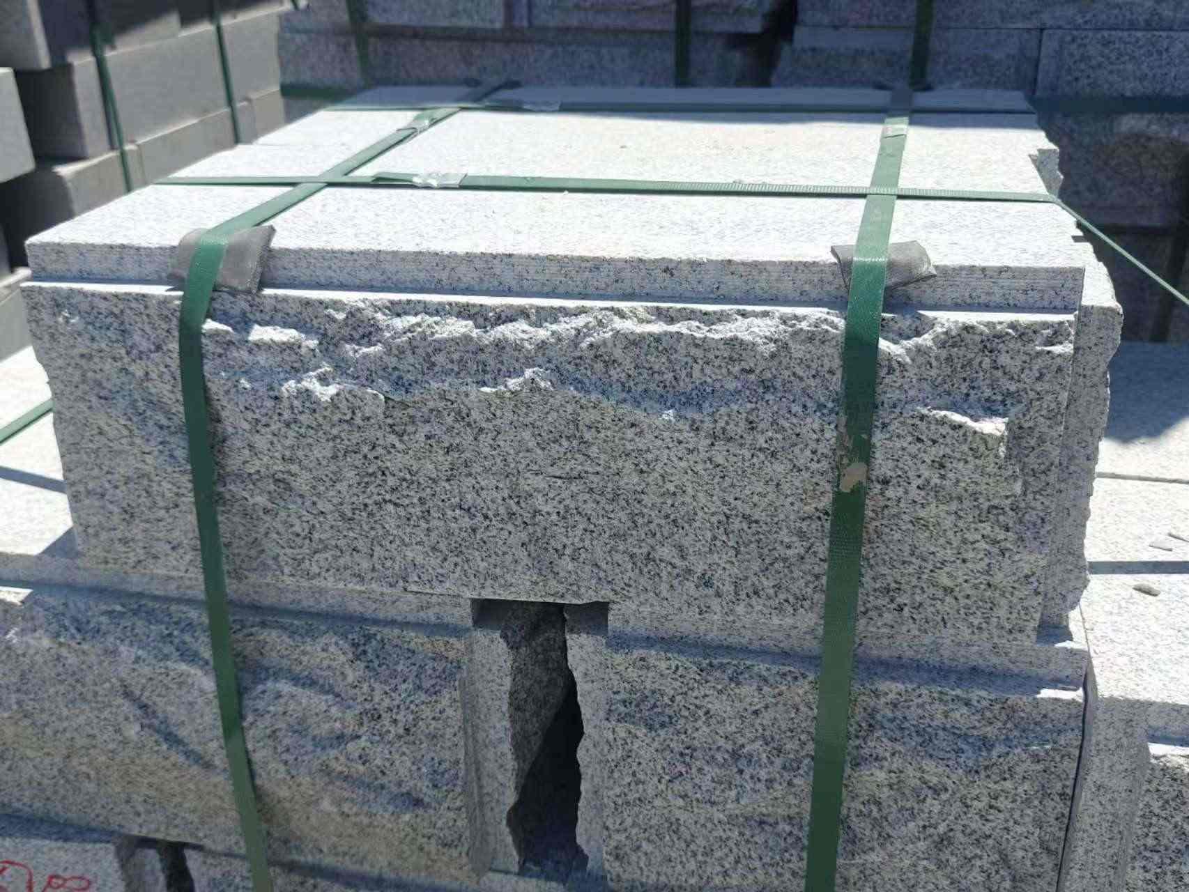 宿迁 芝麻白花岗岩自然面成品