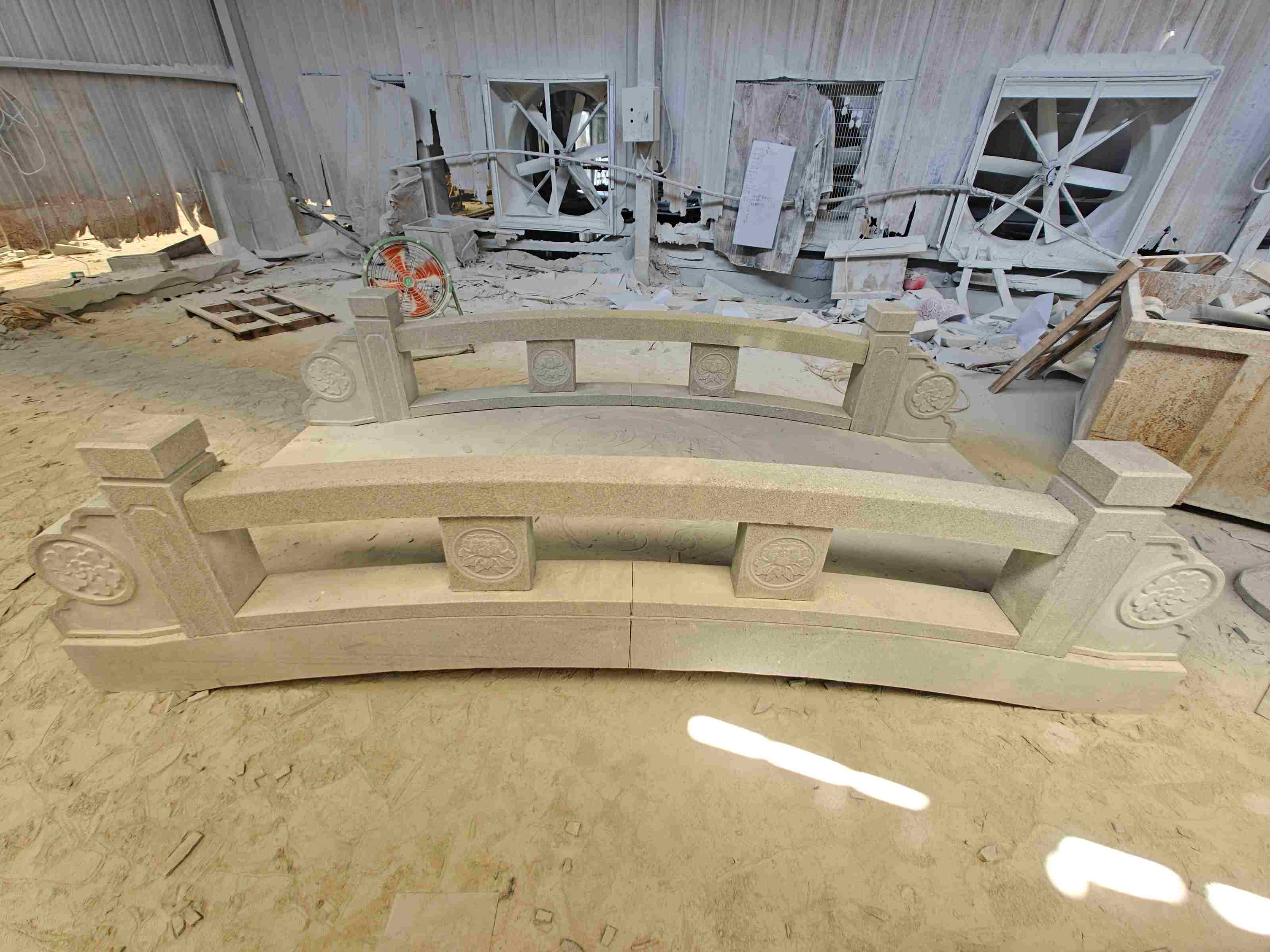 宿迁 芝麻灰花岗岩异形加工-拱桥，石桥