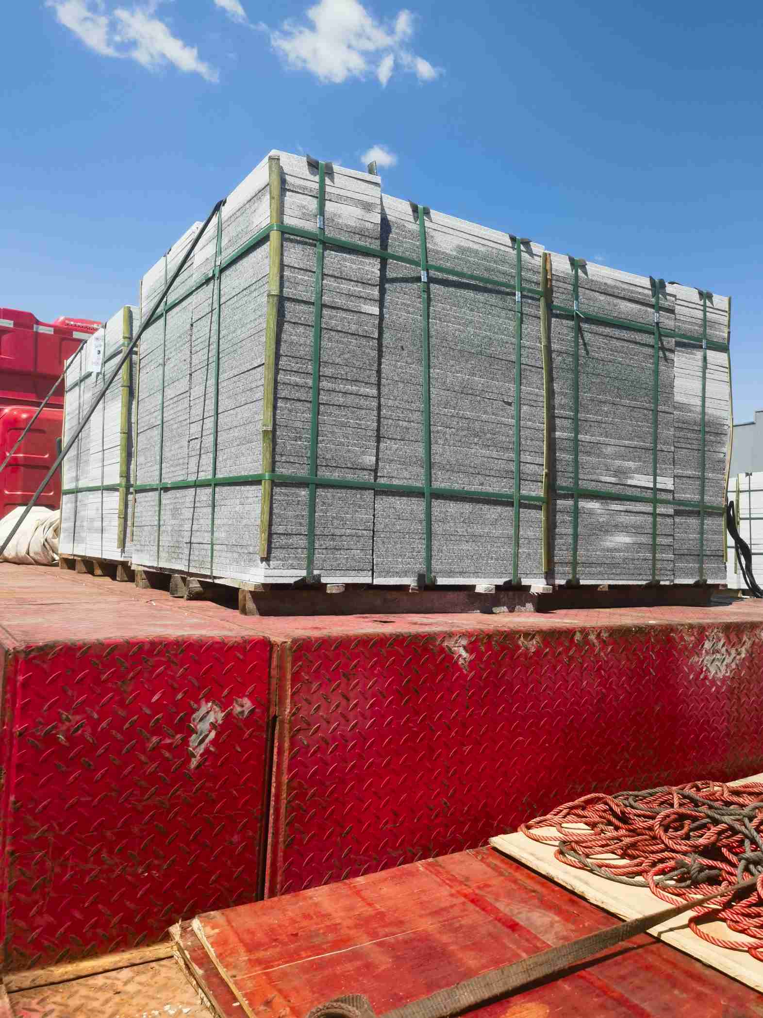 宿迁 芝麻白火烧规格板地铺石300*600/600*600