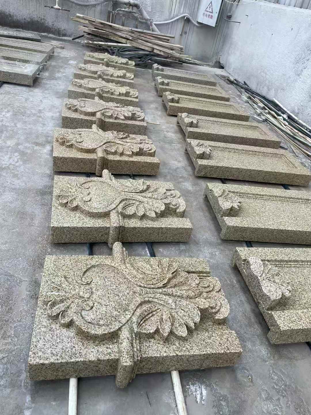 宿迁 黄金麻花岗岩别墅外墙雕刻板