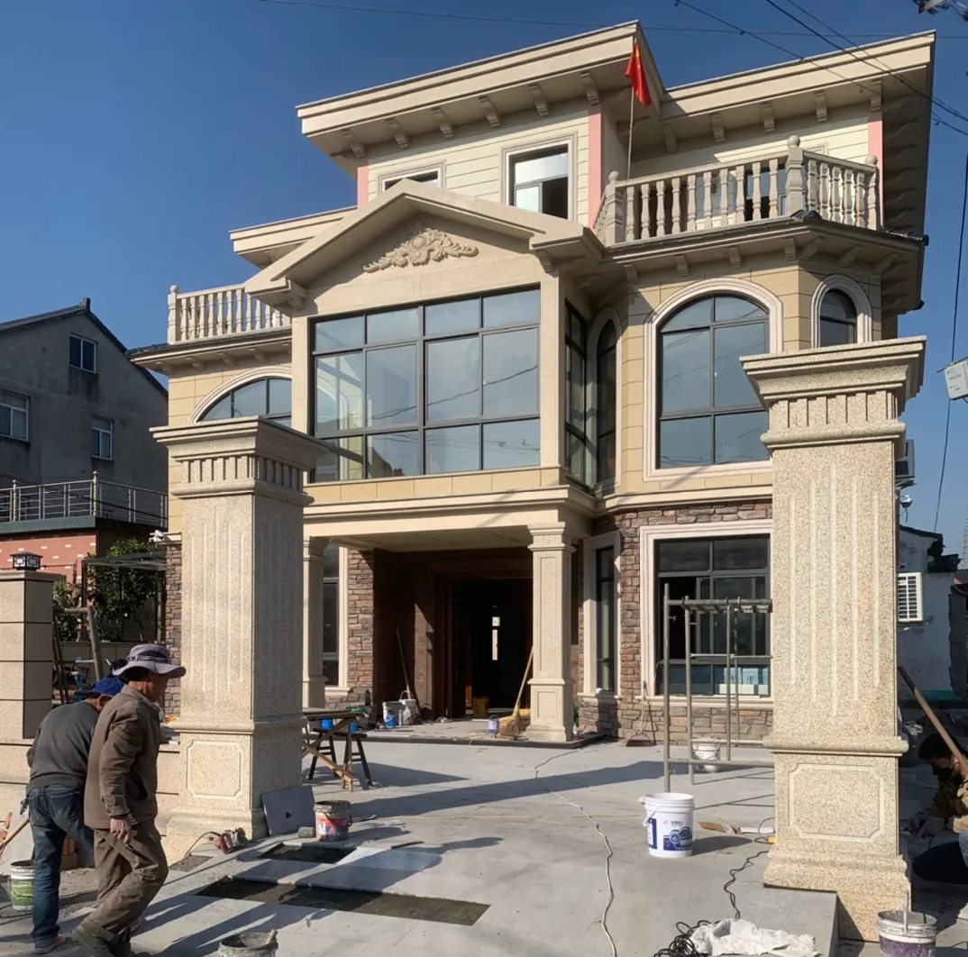 宿迁 黄金麻花岗岩荔枝面别墅外墙干挂私家专属